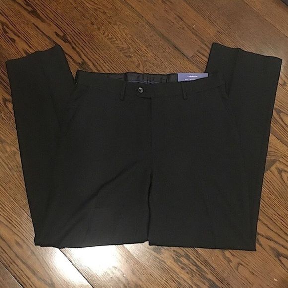 DOCKERS Flat Front Black Dress Pants 34x30 NWT - Picture 3 of 5